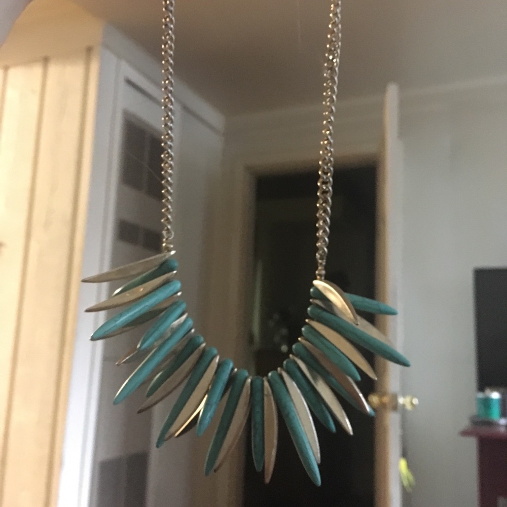 Gold and Turquoise Necklace